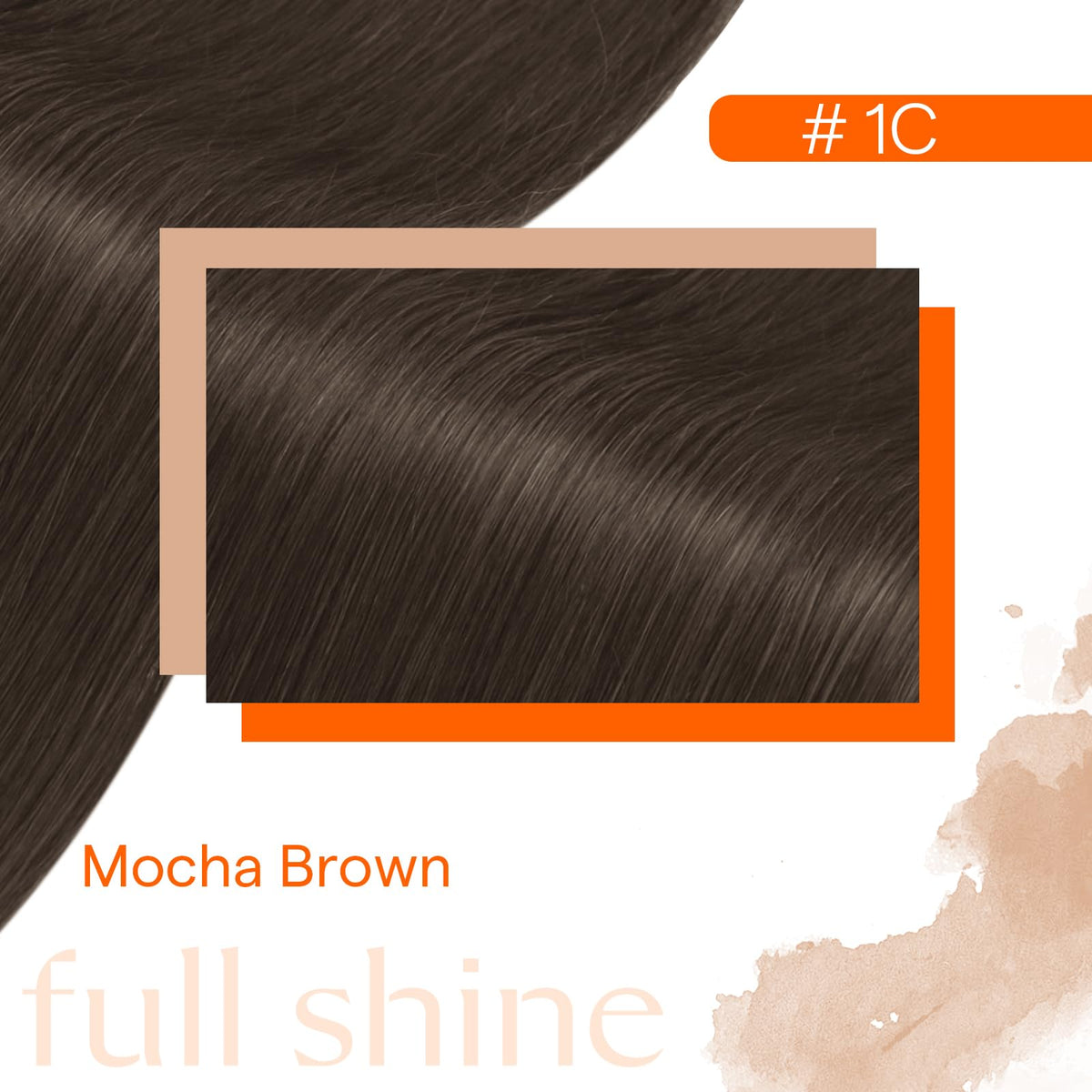 Full Shine Genius Weft Hair Extensions various colours display