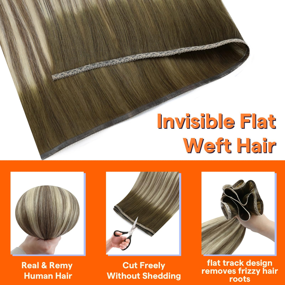 Full Shine Hair Extensions 16 Inch in packaging