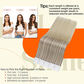 Full Shine Hair Extensions applied in a hairstyle