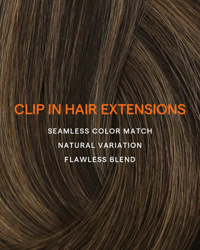 Full Shine hair extensions arranged for layering