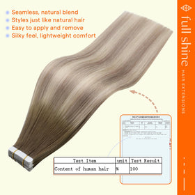 Full Shine Hair Extensions displayed in packaging