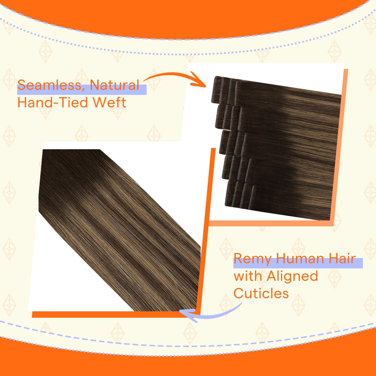 Full Shine Hair Extensions displayed in packaging
