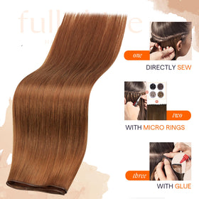 Full Shine Hair Extensions displayed in various shades