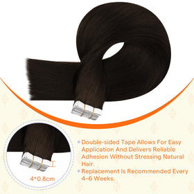 Full Shine Hair Extensions displayed with natural hair