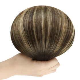 Full Shine hair extensions displayed with styling tools