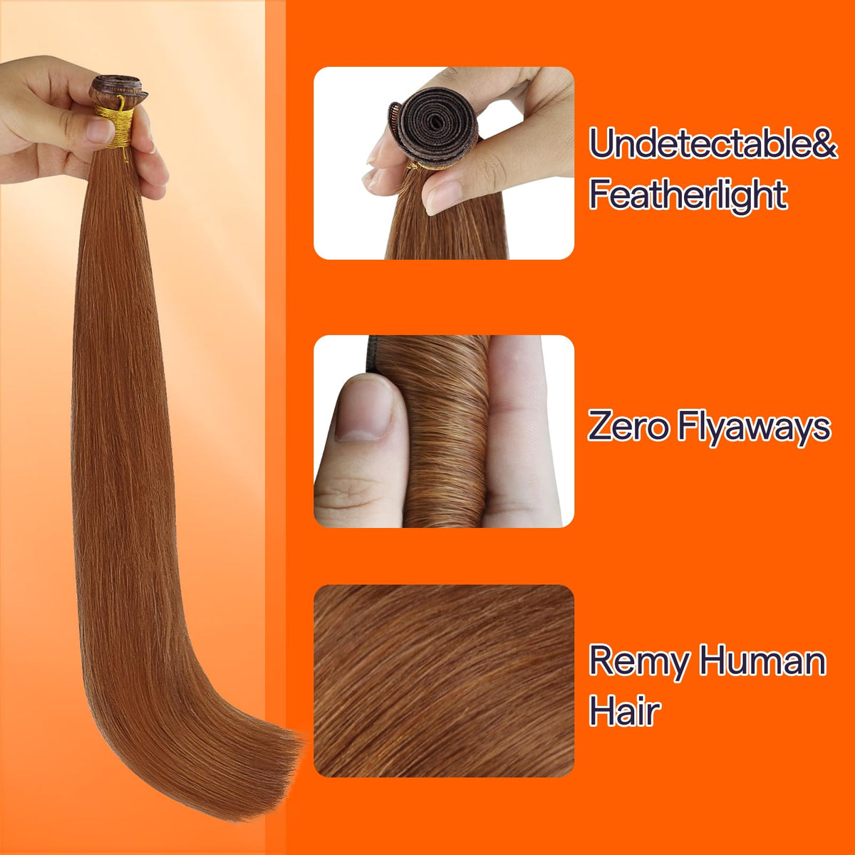 Full Shine Hair Extensions displayed with various shades