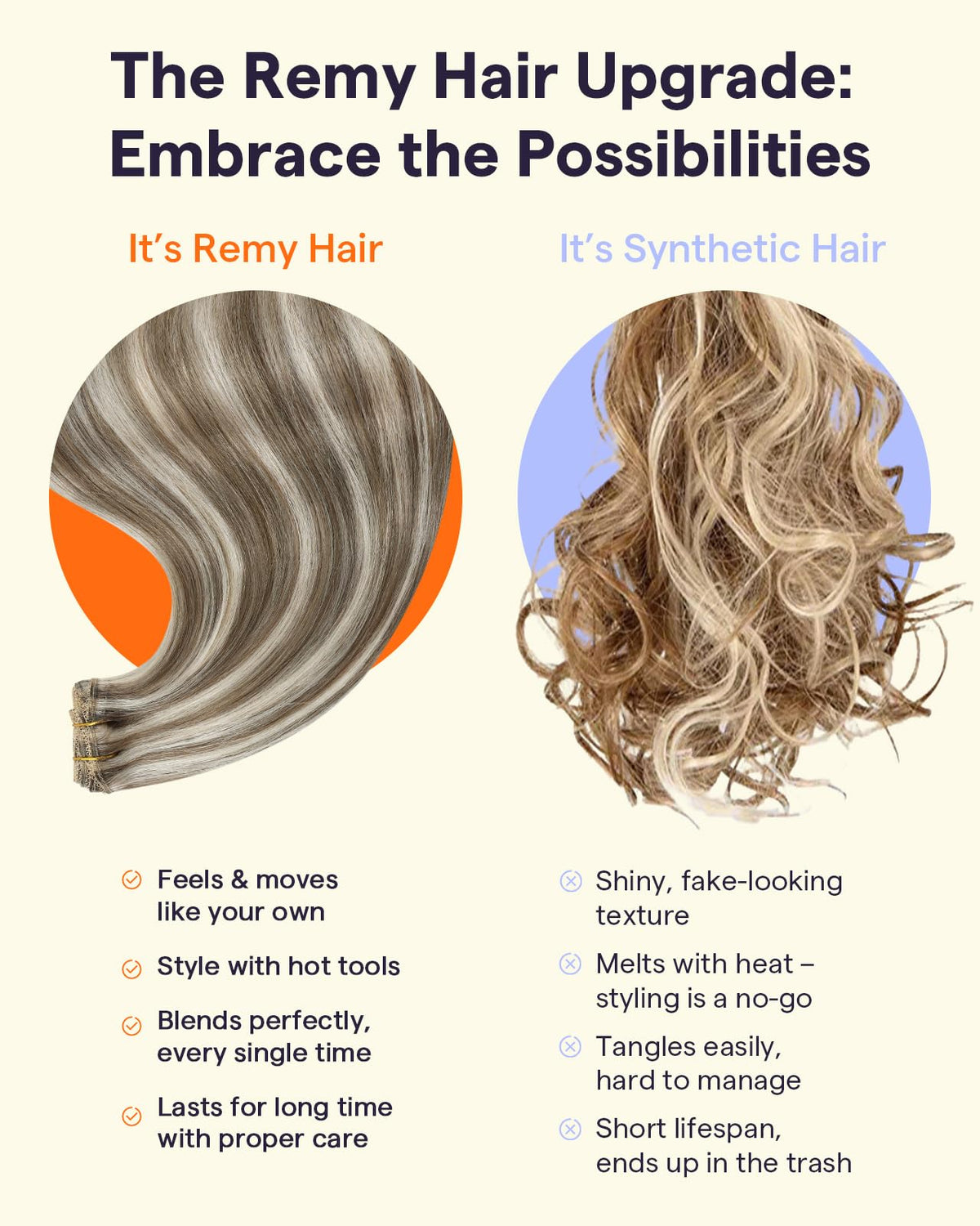 Full Shine hair extensions in natural light