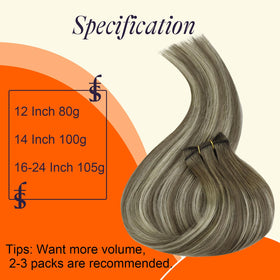 Full Shine hair extensions in various colors