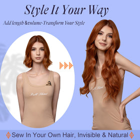 Full Shine hair extensions in various shades