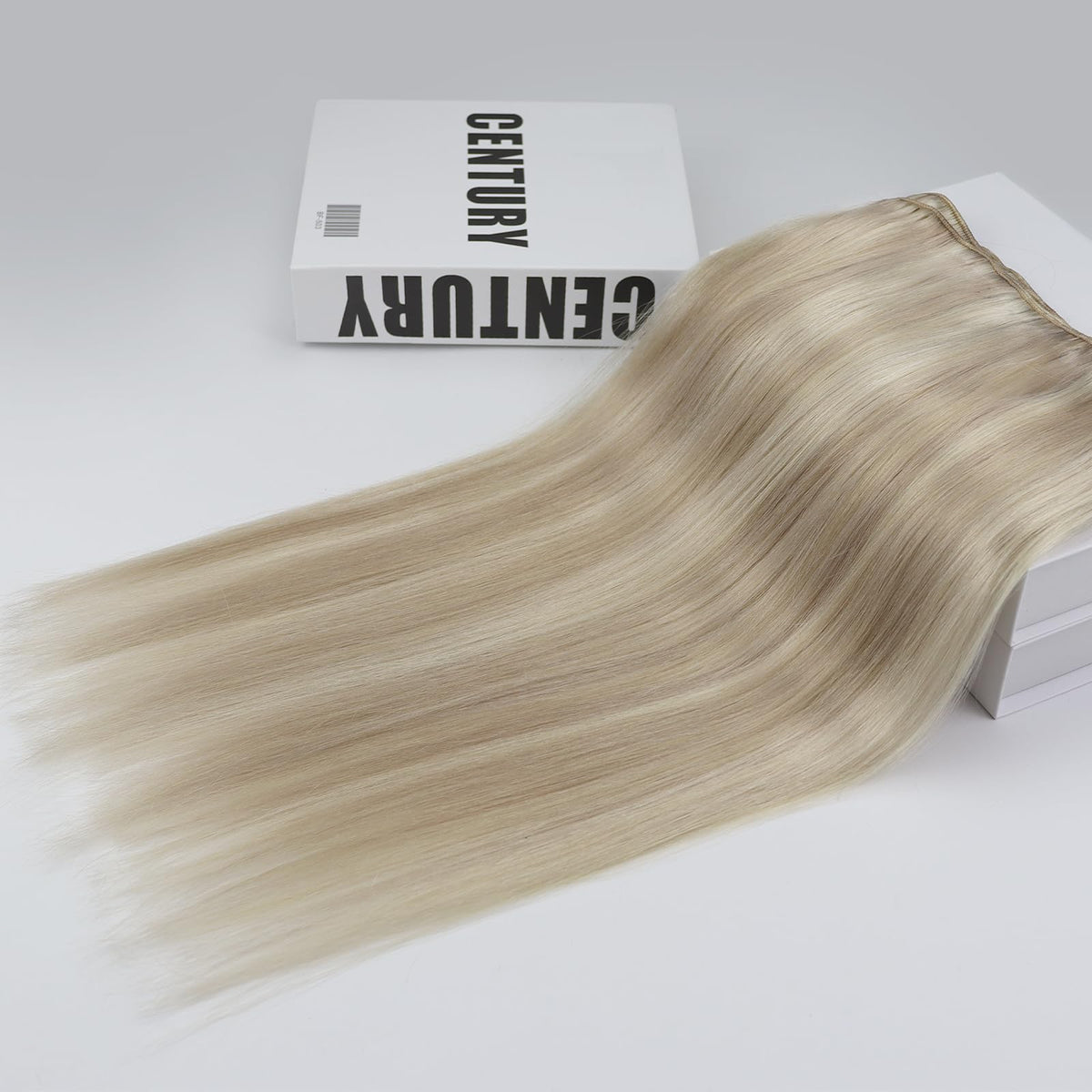 Full Shine hair extensions laid flat for inspection