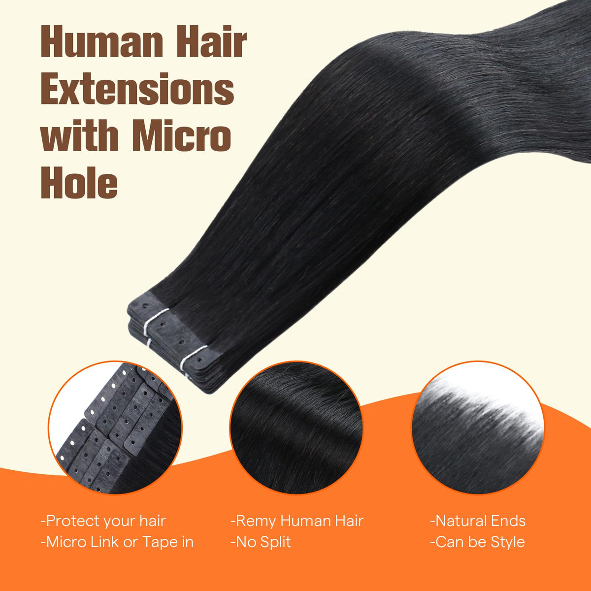 Full Shine Hair Extensions packaging with 20 pieces