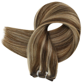 Full Shine Hair Extensions ready for installation