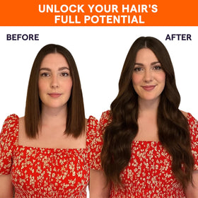 Full Shine hair extensions showcasing double weft design
