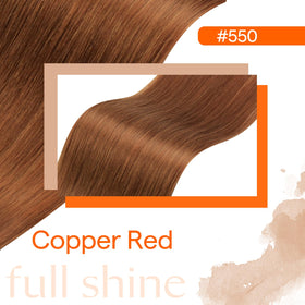 Full Shine Hair Extensions showing natural blend