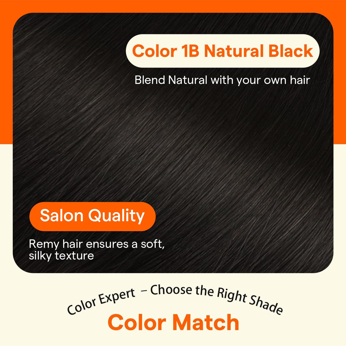 Full Shine hair extensions showing natural texture