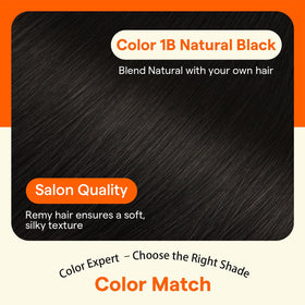 Full Shine hair extensions showing natural texture