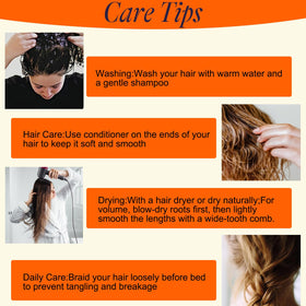 Full Shine hair extensions shown with a brush and care products