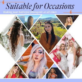 Full Shine hair extensions side view