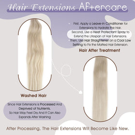Full Shine Hair Extensions styled in loose curls