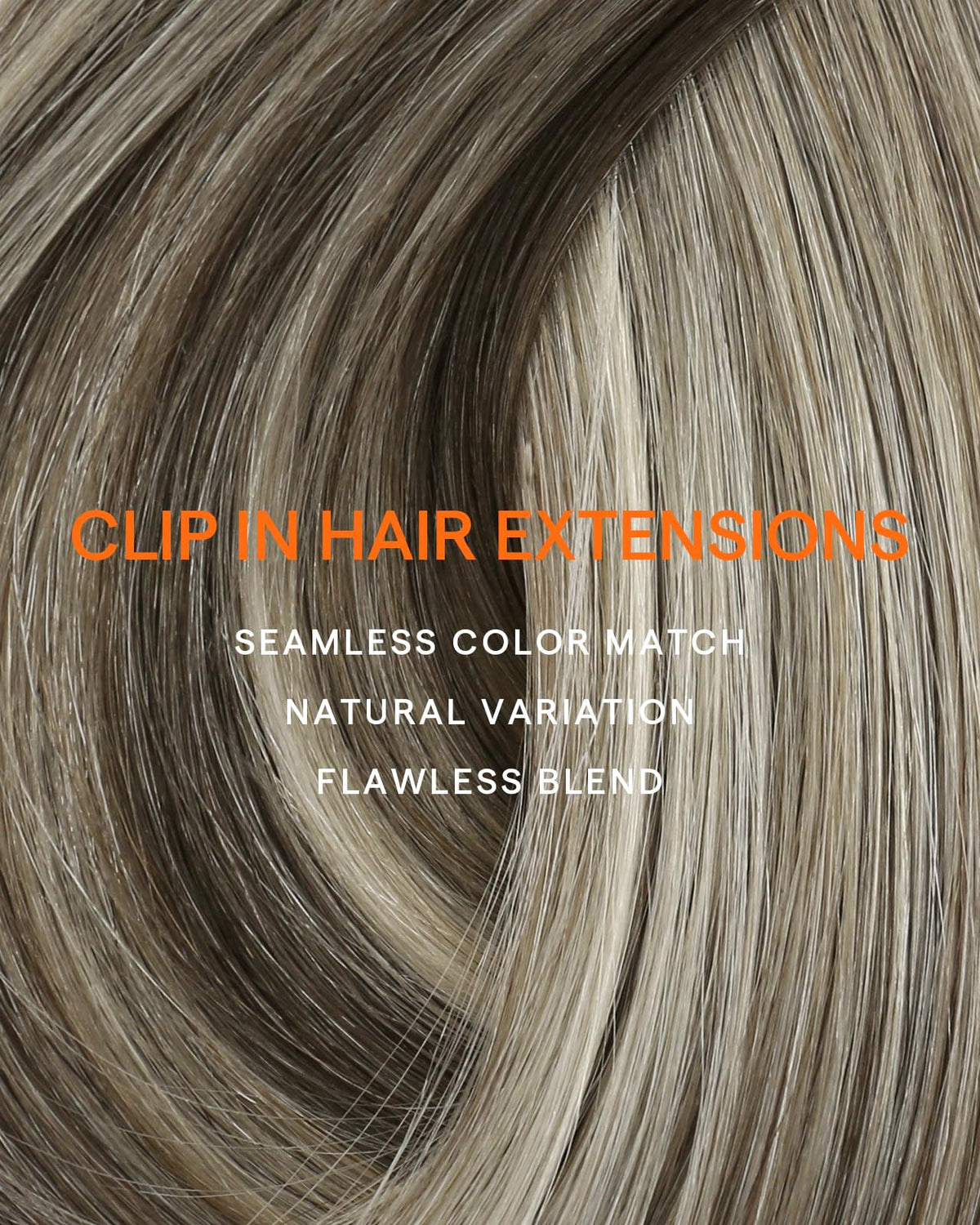 Full Shine Hair Extensions with natural hair blend