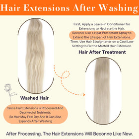 Full Shine hair weft extensions packaged neatly