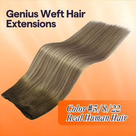 Full Shine Hand Tied Weft Extensions 14 Inch packaging