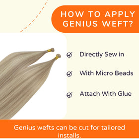 Full Shine Hand Tied Weft Extensions in various colors