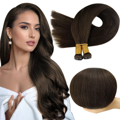 Full Shine Hand Tied Weft Hair Extensions 20 Inch front view