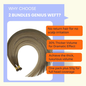 Full Shine Hand Tied Weft Hair Extensions 20 Inch lifestyle scene