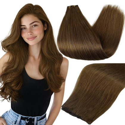 Full Shine Hand Tied Weft Hair Extensions 22 Inch front view