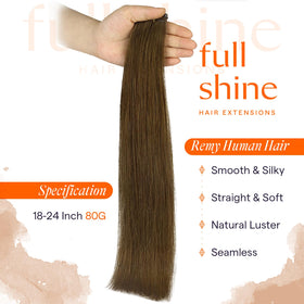 Full Shine Hand Tied Weft Hair Extensions 22 Inch packaging