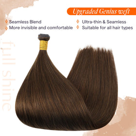Full Shine Hand Tied Weft Hair Extensions 24 Inch styled hair look