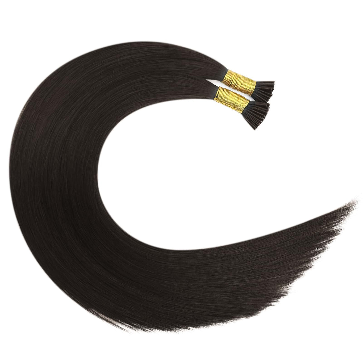 Full Shine I Tip Hair Extensions length comparison