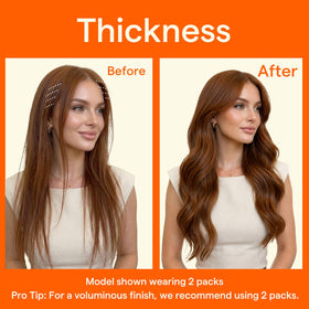 Full Shine Light Copper Hair Extensions in natural light