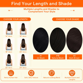 Full Shine Micro Link Hair Extensions 50 strands overview