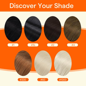 Full Shine Micro Loop Hair Extensions on a model