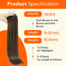 Full Shine Micro Ring Hair Extensions 50 strands close-up