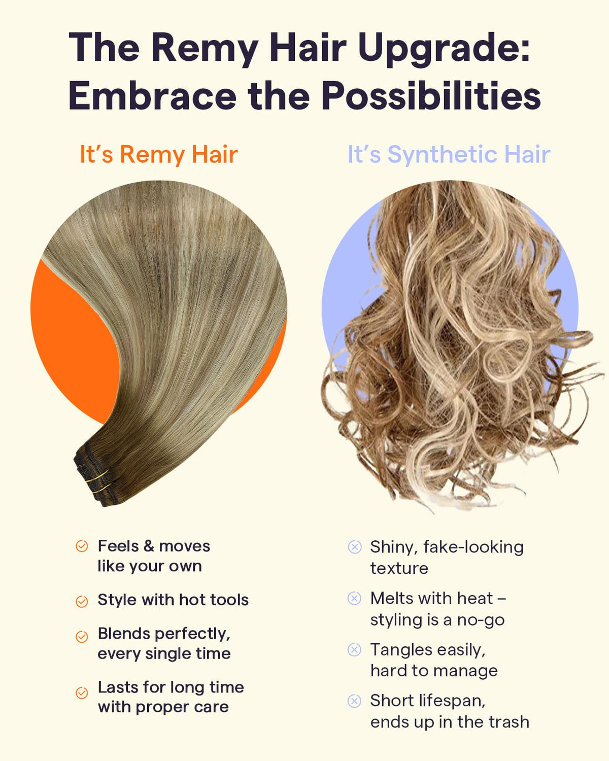 Full Shine Ombre Clip in Extensions 18 Inch displayed with colour options