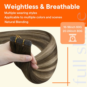 Full Shine Sew In Weft Hair Extensions 16 Inch different colour options