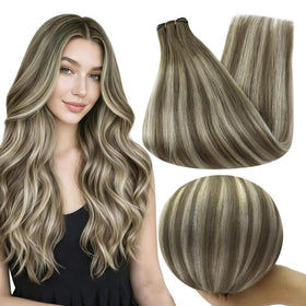Full Shine Sew In Weft Hair Extensions 20 Inch front view