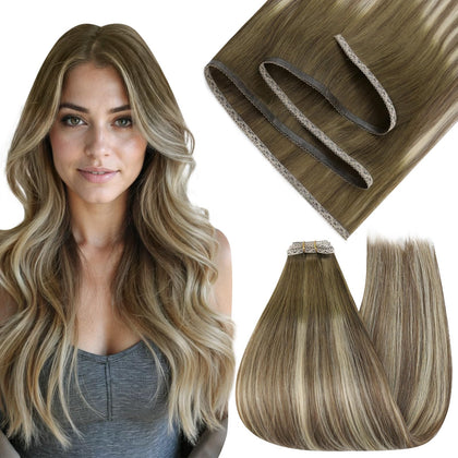 Full Shine Sew In Weft Hair Extensions 20 Inch front view
