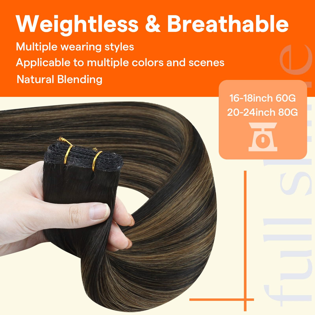 Full Shine Sew In Weft Hair Extensions 22 Inch lifestyle scene
