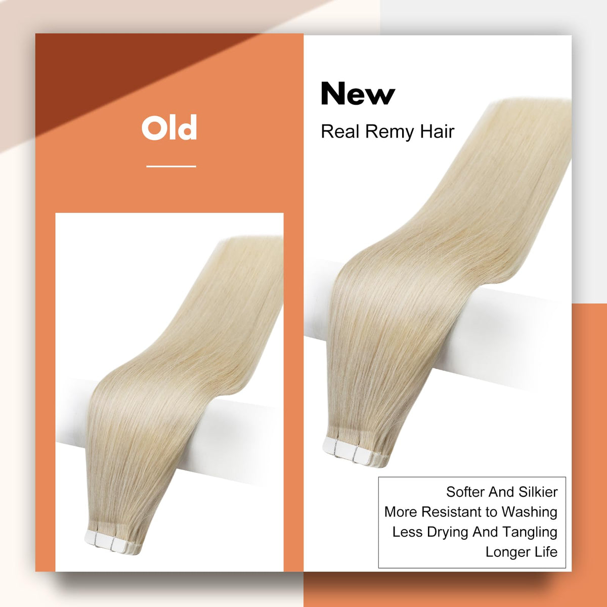 Full Shine Tape In Extensions 613 Blonde 24 Inch packaging