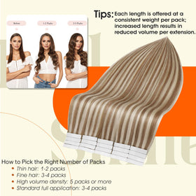 Full Shine Tape In Extensions displayed on a white background