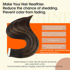 Full Shine Tape In Extensions in packaging
