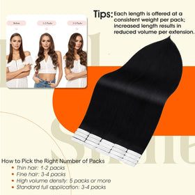 Full Shine Tape In Extensions packaging