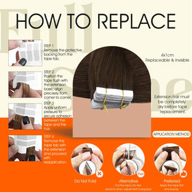 Full Shine Tape In Extensions packaging
