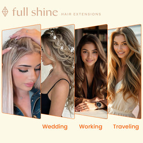 Full Shine Tape in Extensions packaging with colour details
