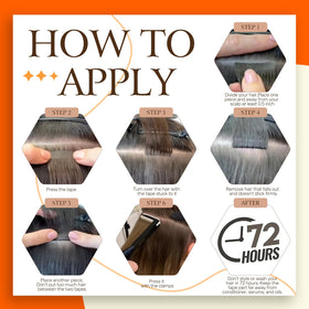 Full Shine Tape in Hair Extensions 16 Inch Highlight Blonde styling options