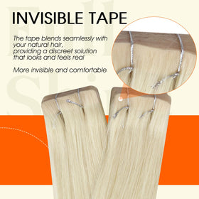 Full Shine tape in hair extensions application method